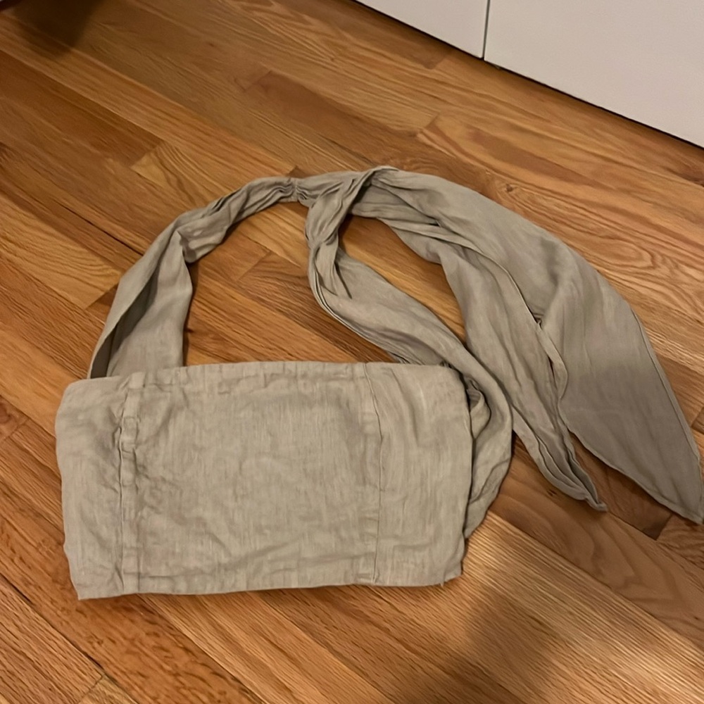Zara Crop Linen Like Top - Small